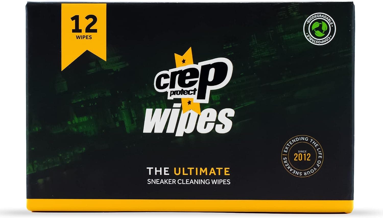 Crep Protect Shoe Wipes, Biodegradable Dual-Sided