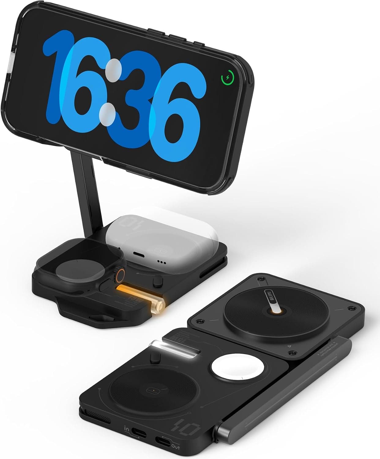 Aulumu M01 4-in-1 Folding Wireless Charging Station & Pad