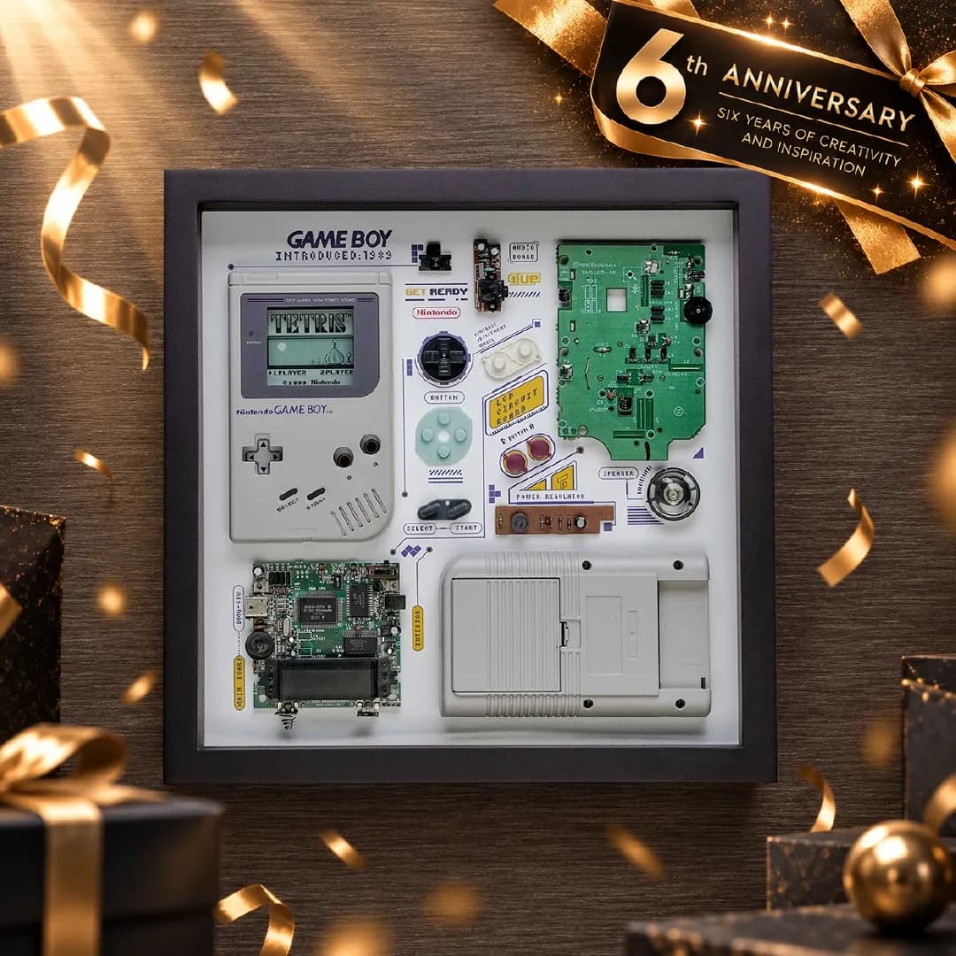 Grid Studio Game Boy Framed Wall Art