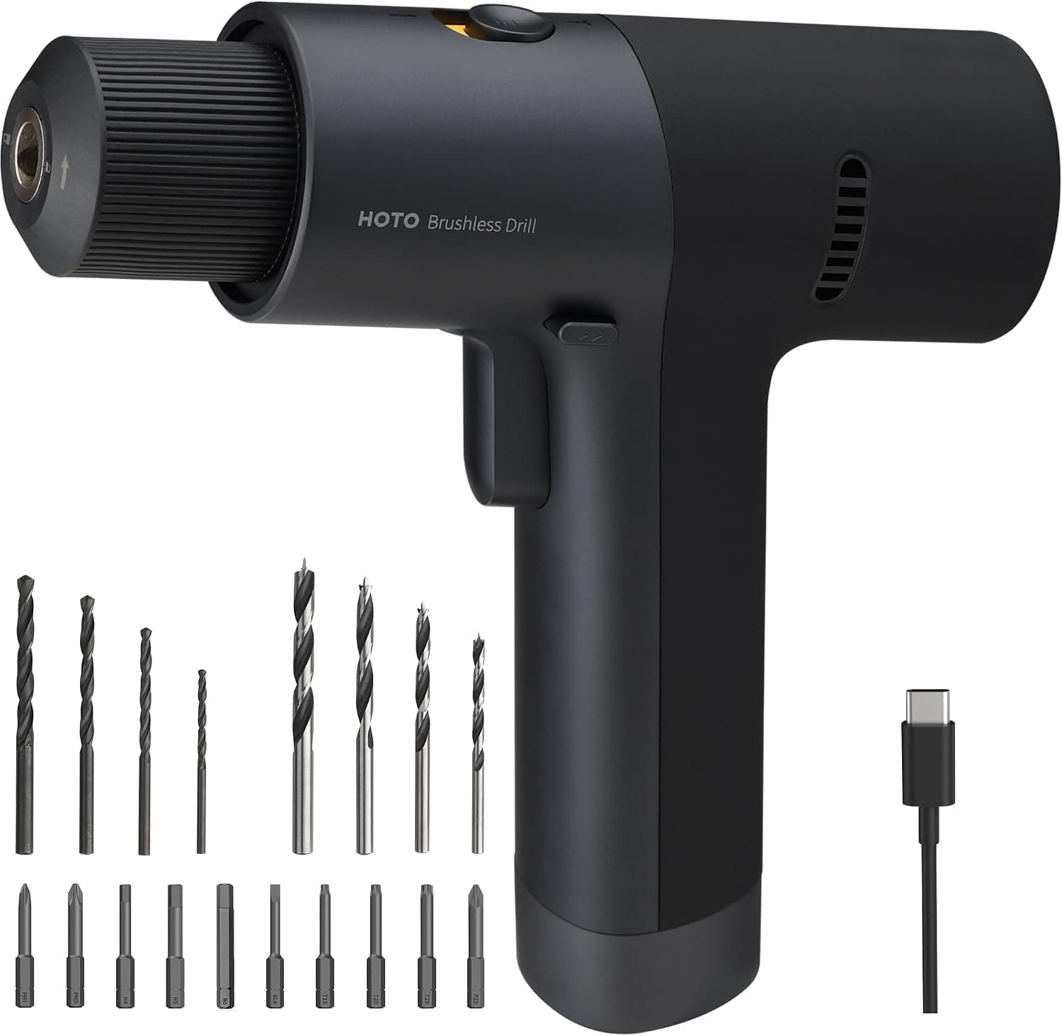 HOTO Cordless Brushless Electric Drill