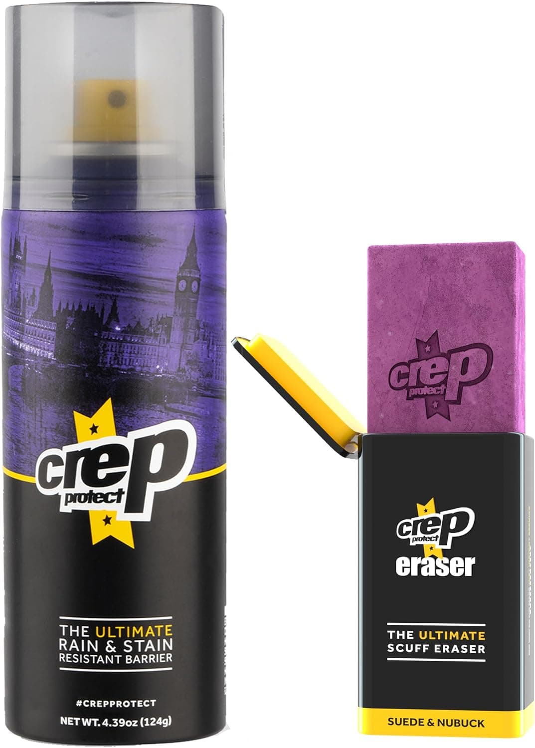 Crep Protect Protector Spray & Ultimate Scuff Eraser, Suede & Nubuck