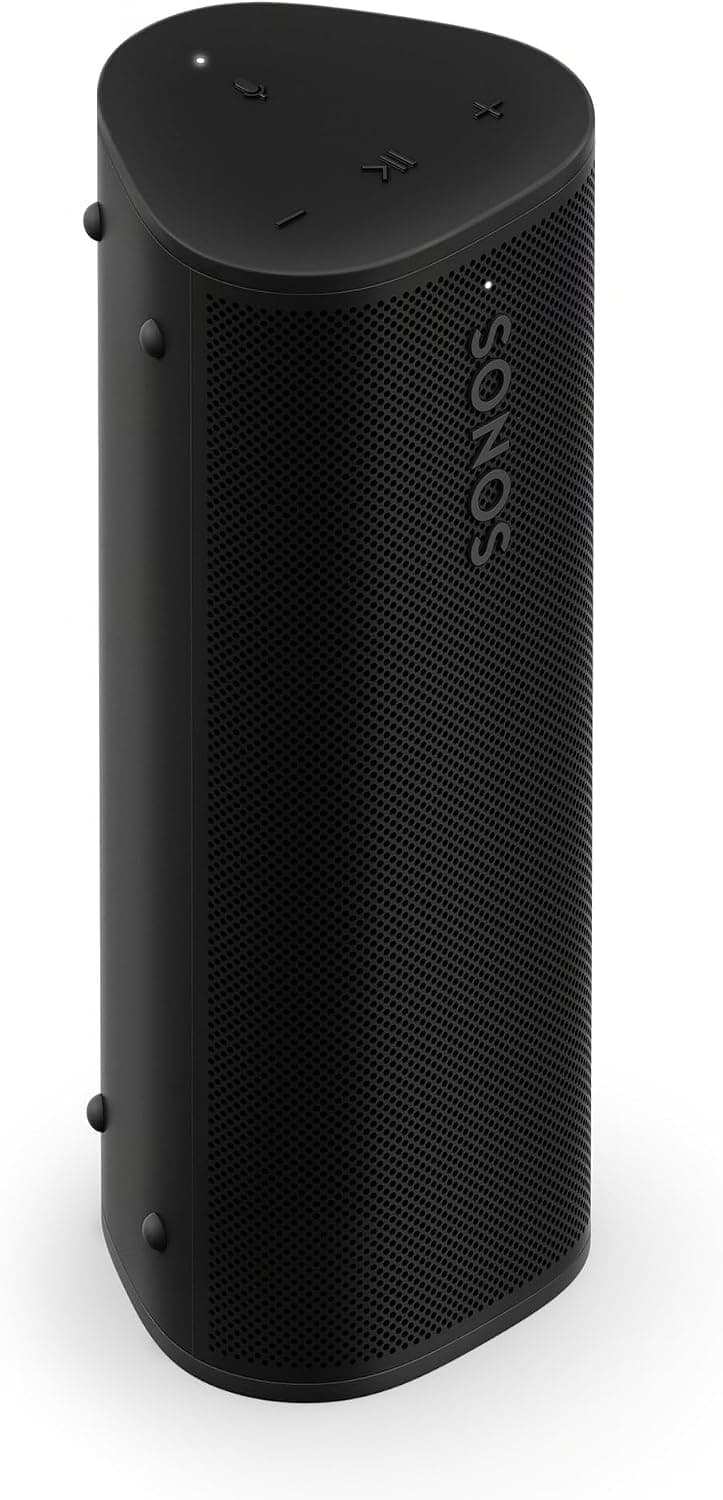 Sonos Roam 2 Portable Waterproof Bluetooth Speaker, Black
