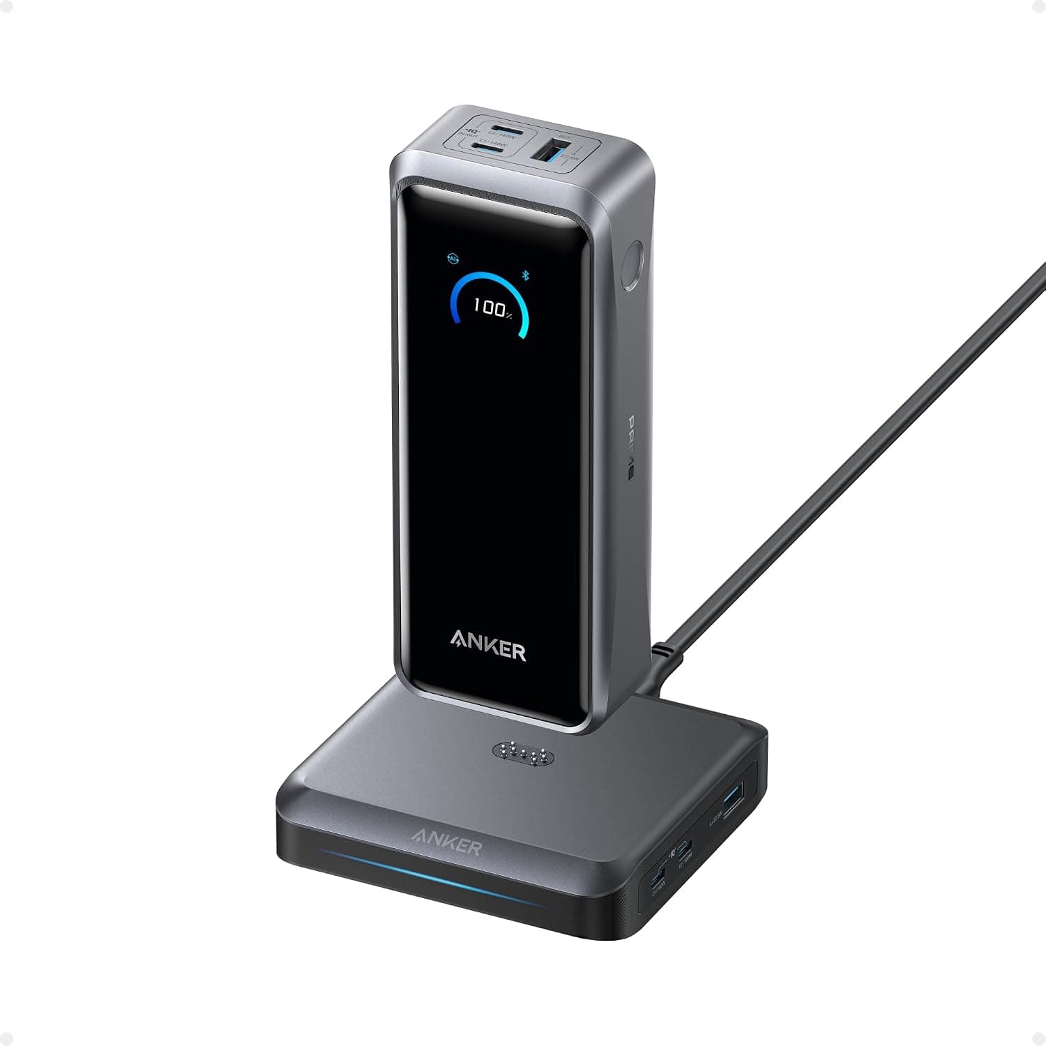 Anker Prime Power Bank 26,250mAh 300W with Charging Base