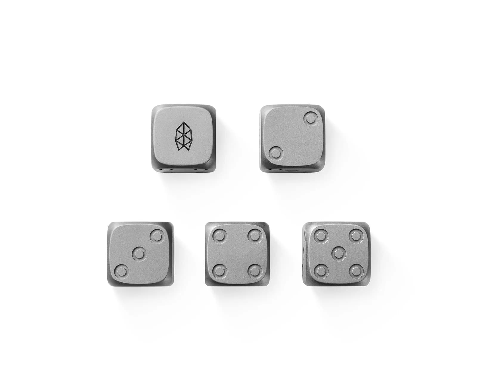 The James Brand TBJ Titanium Dice Set