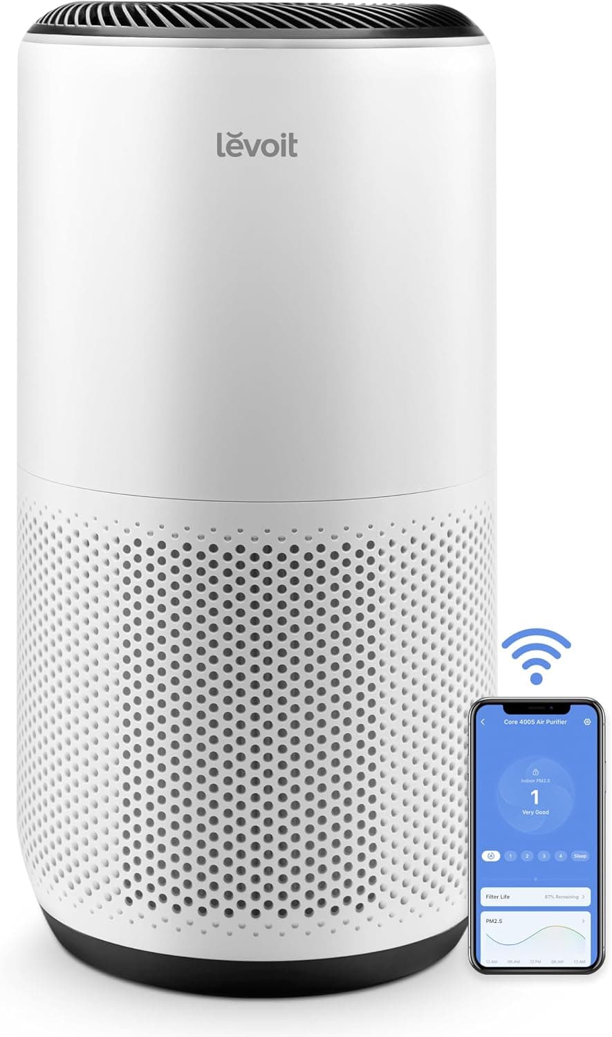 LEVOIT Core 400S Smart Air Purifier, Up to 1733 Ft2