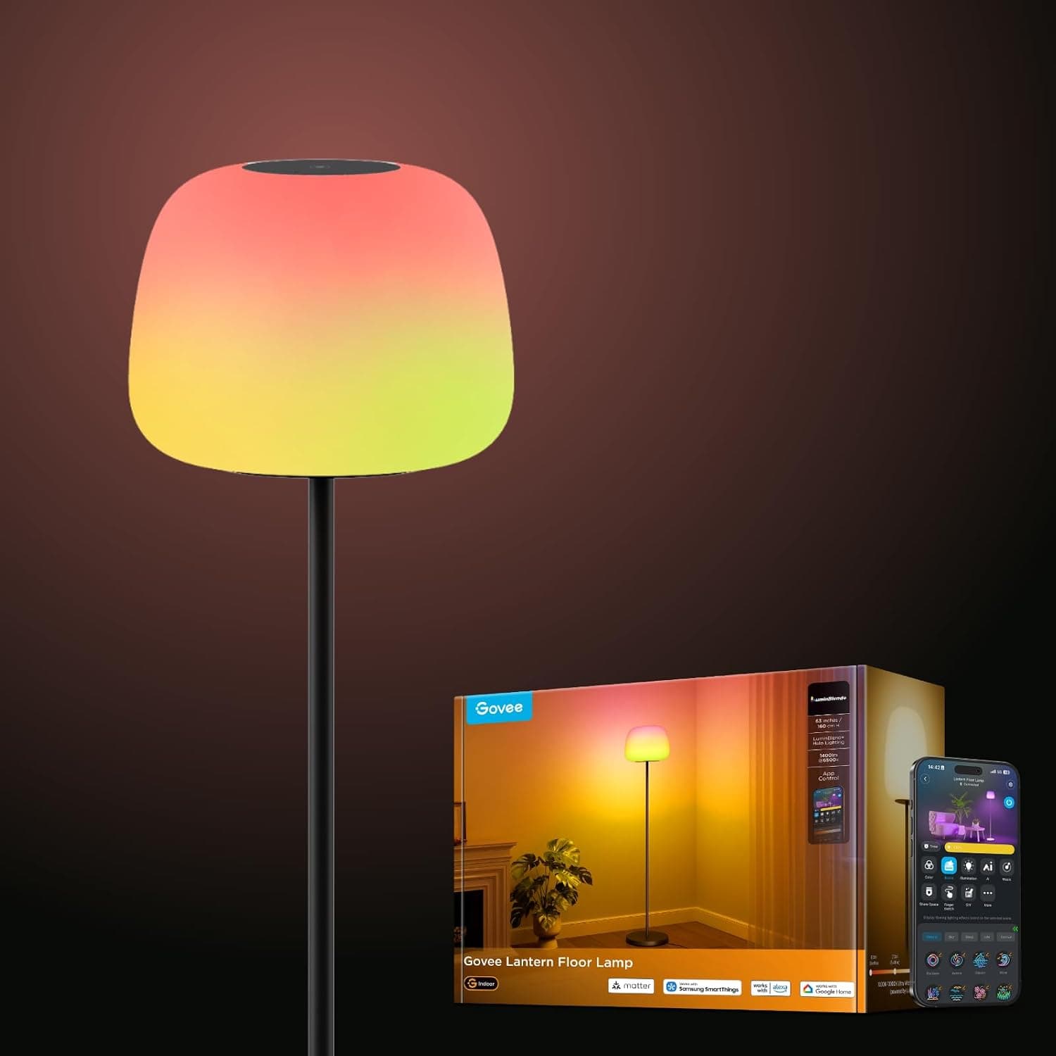 Govee Lantern RGBIC Smart Corner Floor Lamp