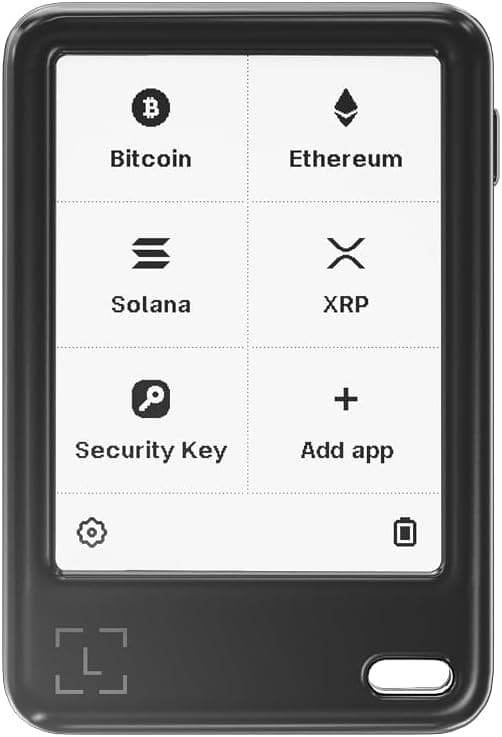 Ledger Nano Gen5 Crypto Wallet, Black