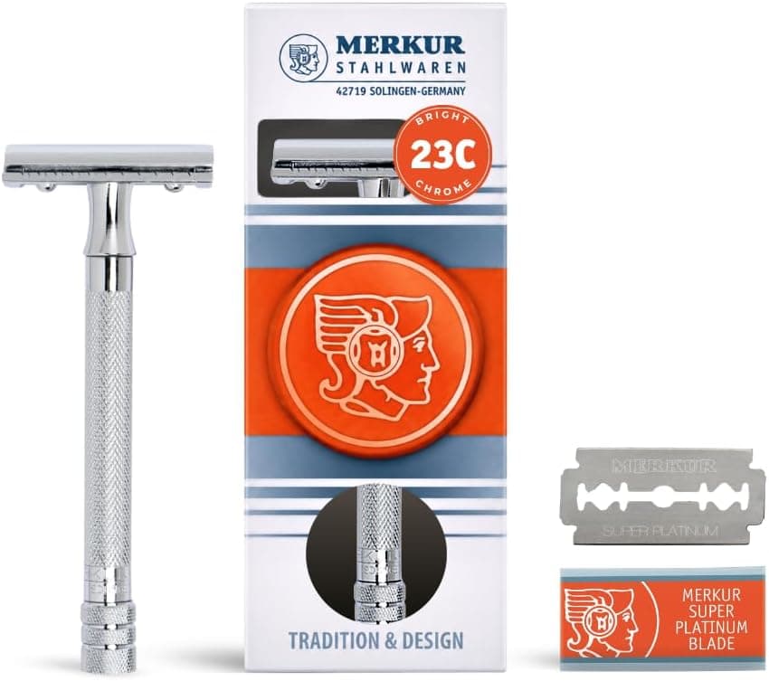Merkur Stahlwaren 23B Long Handle Double Edge Safety Razor