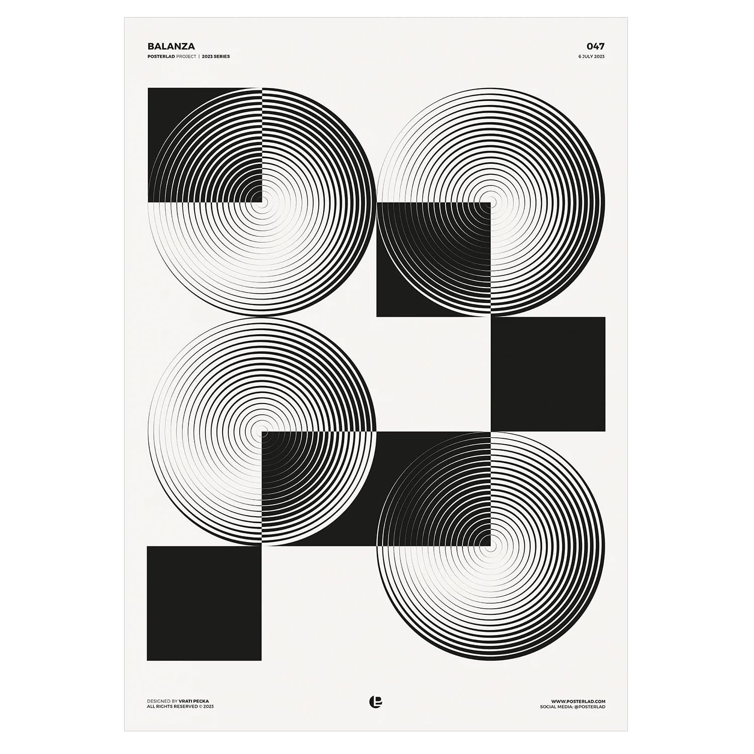Posterlad Balanza Poster