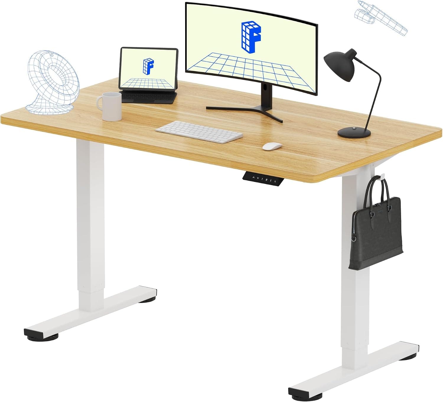 FLEXISPOT EN1 Electric Standing Desk, 4 Memory Presets