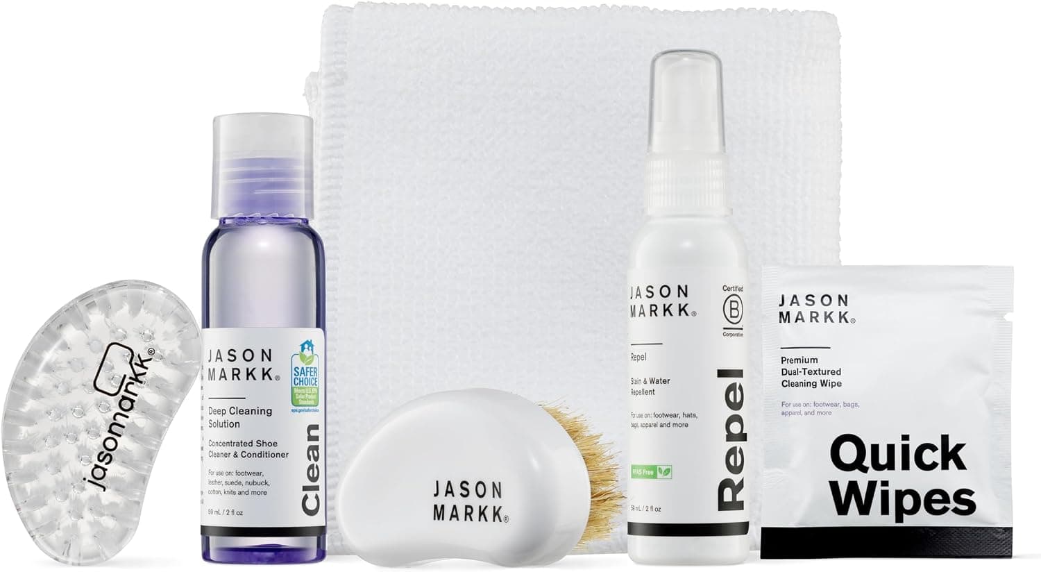 Jason Markk Starter Box, 6-Piece Set, Two Brushes