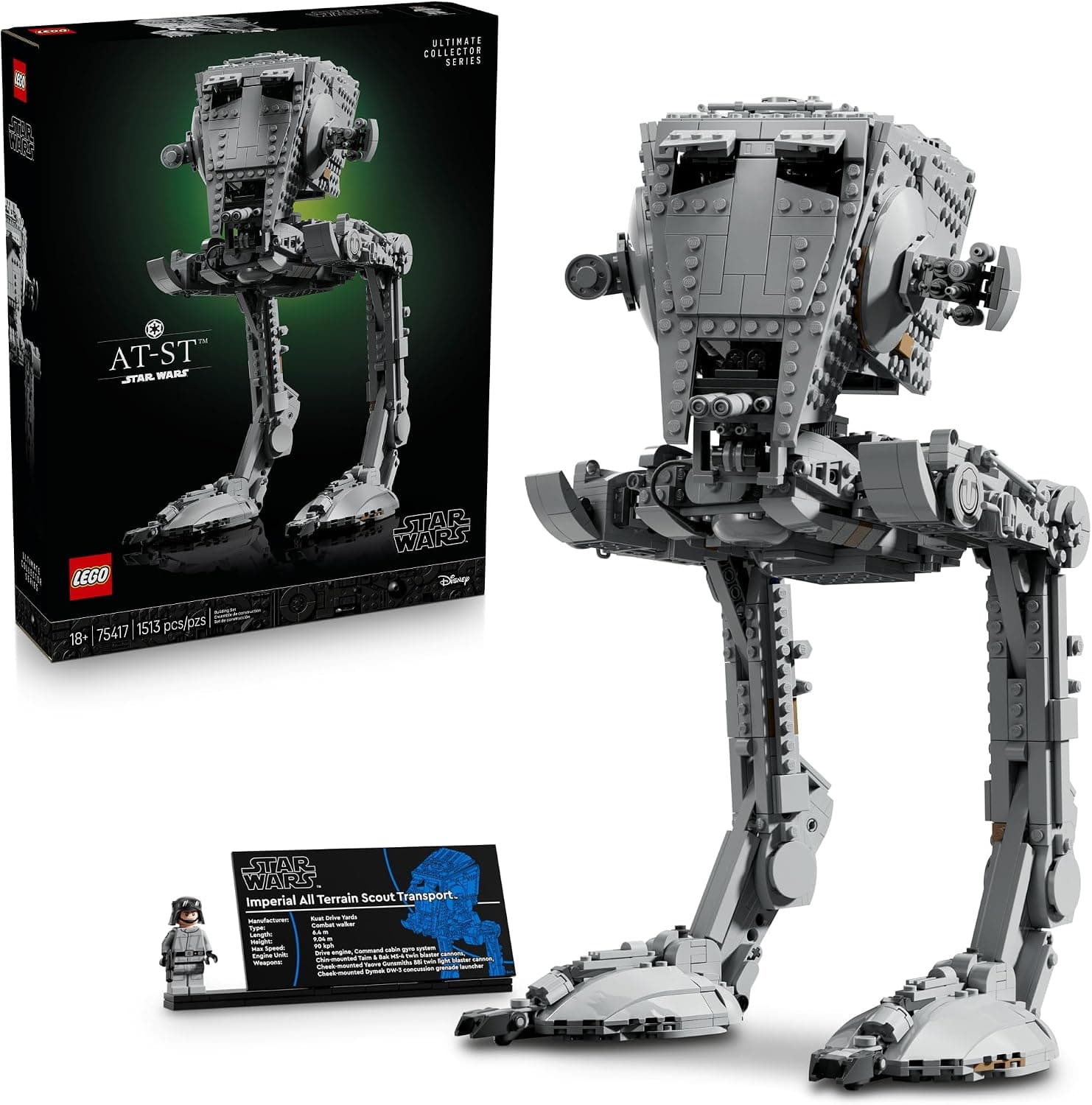 LEGO Star Wars AT-ST Walker Building Set, Ages 18+