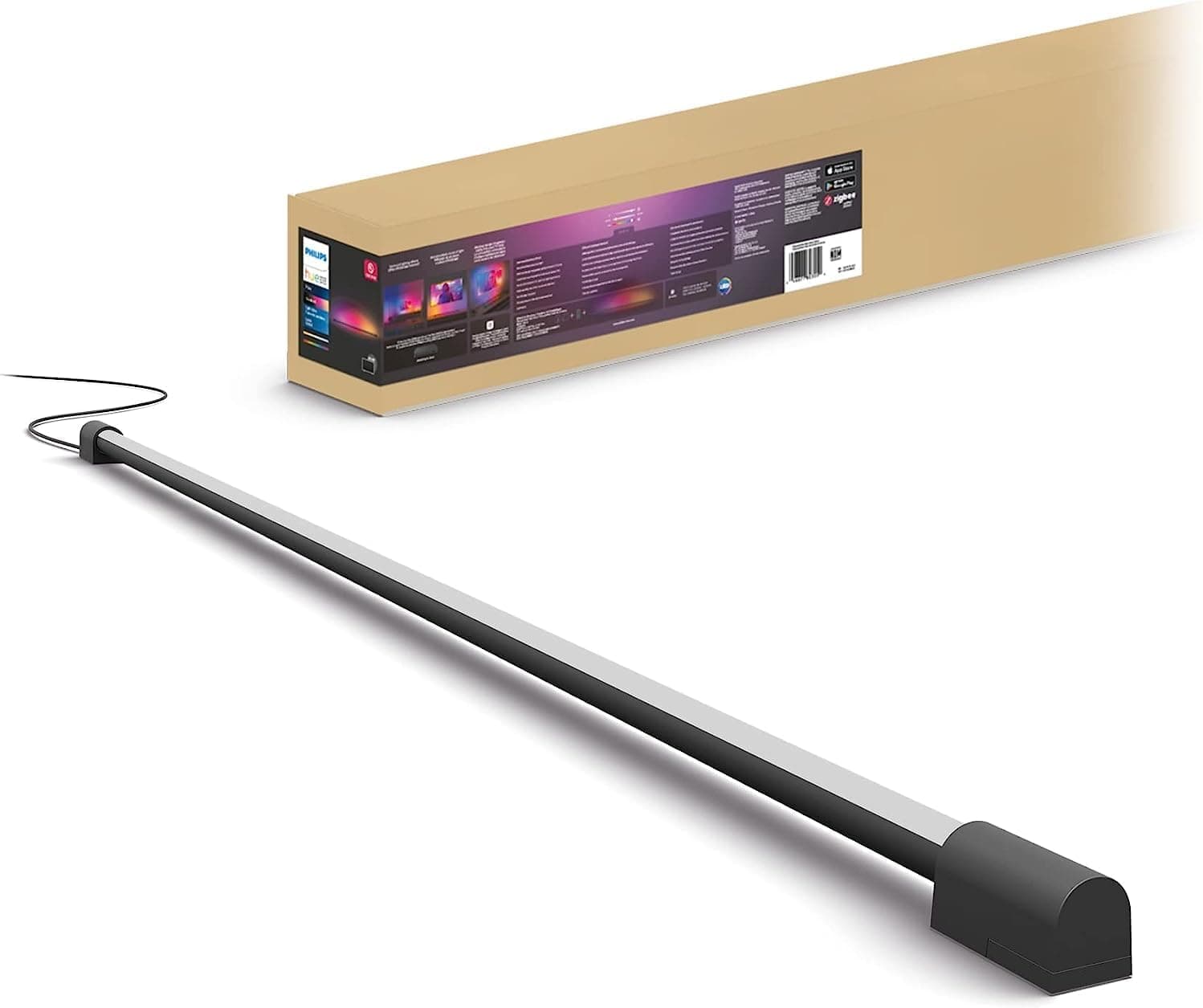 Philips Hue Large Smart Light Tube, Black