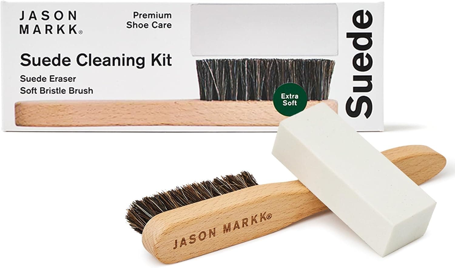 Jason Markk Suede Cleaning Kit, Brush & Stain Eraser