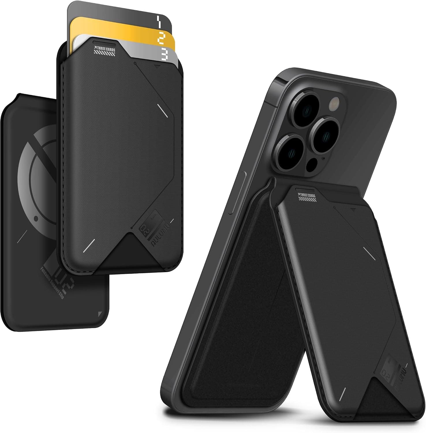 Aulumu Magnetic Flip Wallet & Stand