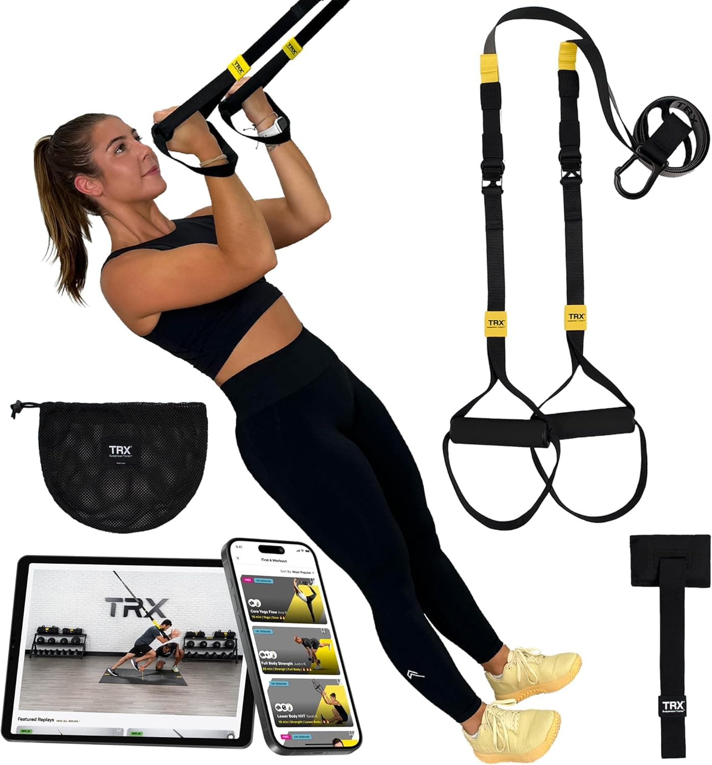 TRX GO Suspension Trainer, Portable Full-Body Gym