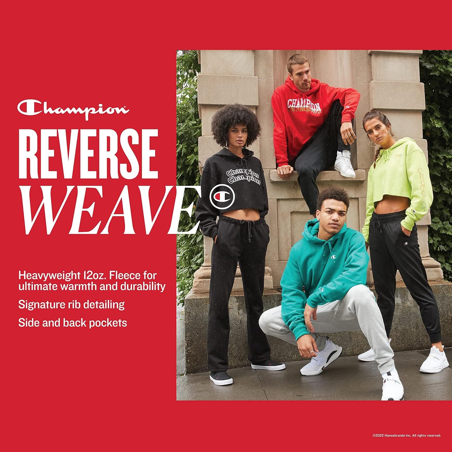 Champion Men's Reverse Weave Joggers, C Applique, view 3