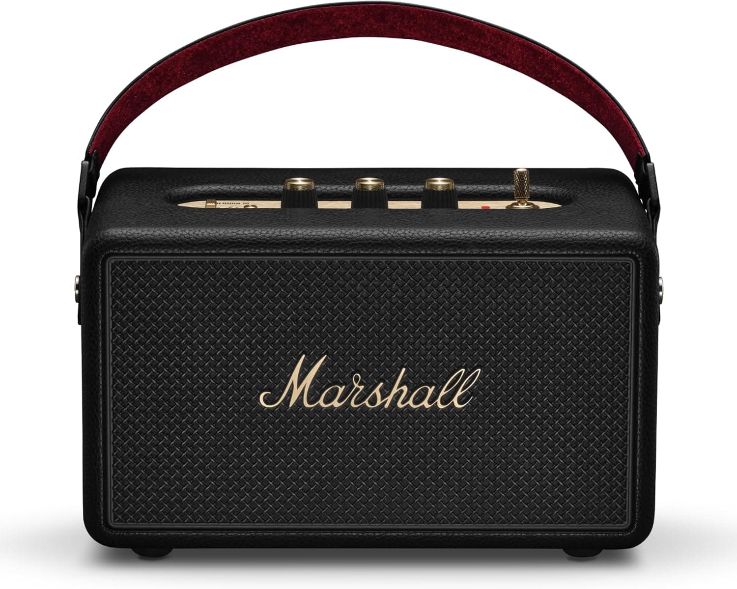 Marshall Kilburn III Portable Bluetooth Speaker, Black and Brass