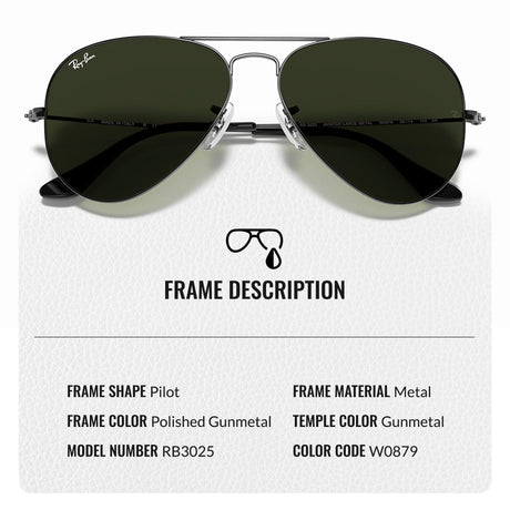 Ray-Ban RB3025 Aviators - Iconic. Untouchable.